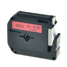 Brother MK421 Compatible RL-BR Black on Red 9MMX8M Label Tape