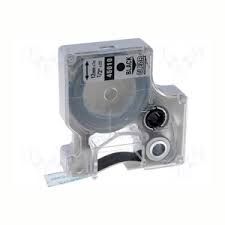 Dymo 45010 Compatible Black on Clear 1/2" x 23' 12mm x 7m P-Touch Tape Label Tape