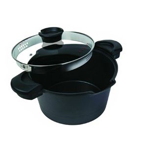 9”New 5 QT. Non-Stick Stock Pasta Pot w/Locking Handles and Easy Pour