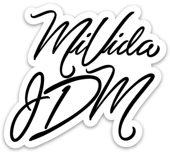 MiVida JDM Script Logo Slap (Sticker)