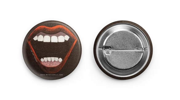 Scream Queen Button Pair by MiVida JDM Art