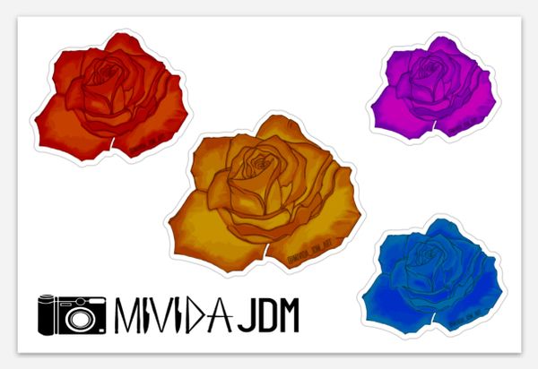 Rose Slap Pack Sheet Multicolor