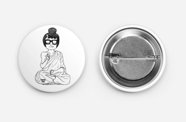 Exclusive Button "MediTina" for collectors