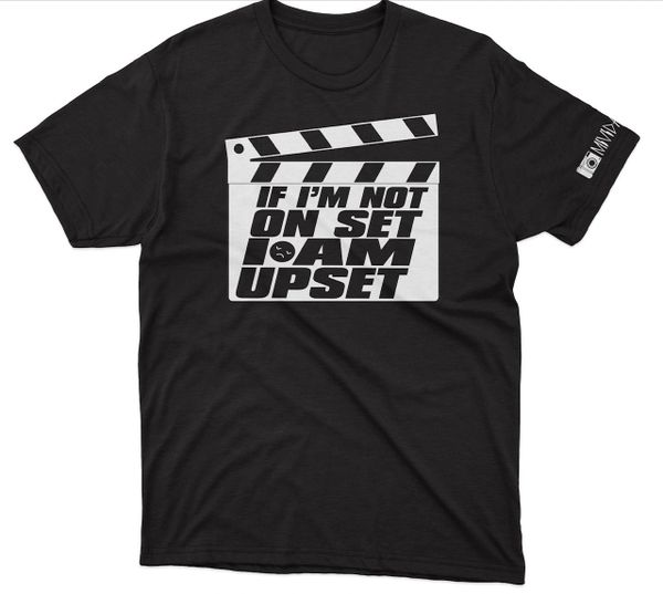 ON SET UPSET BLACK TEE