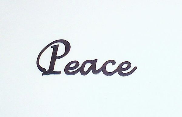 Peace Script - Large