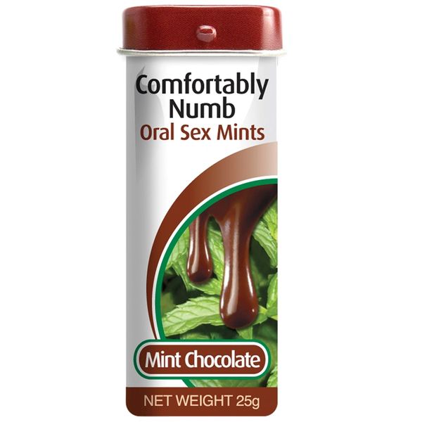 Comfortably Numb Mints Mint Chocolate Tin 25g Romance Products 8397