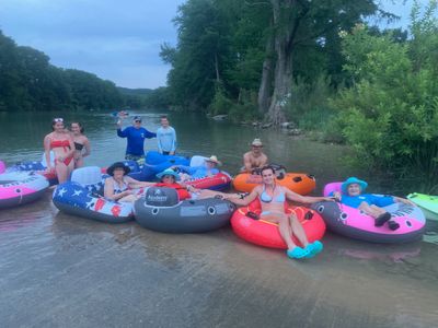 This is an image of floating on the Frio River.