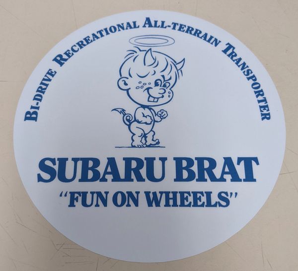 Subaru BRAT Replication of Vintage Decal
