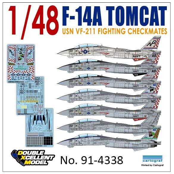 1 48 Usn F 14a Tomcat Vf 211 Fighting Checkmates