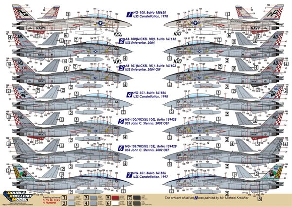 1 72 Usn F 14a Tomcat Vf 211 Fighting Checkmates