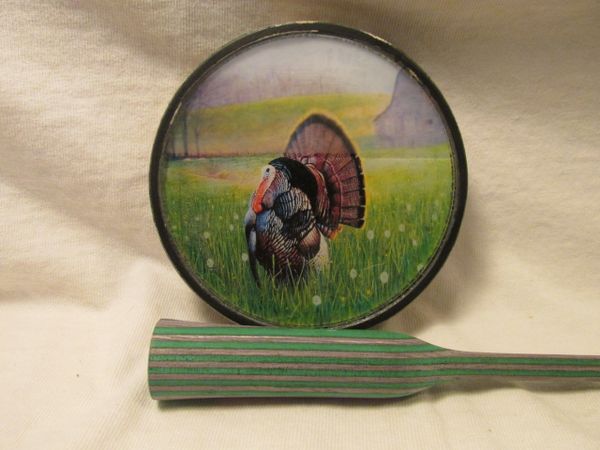 CAMO PLASTIC double sided POT TURKEY CALL