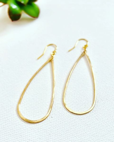 Teardrop Hoop Earrings