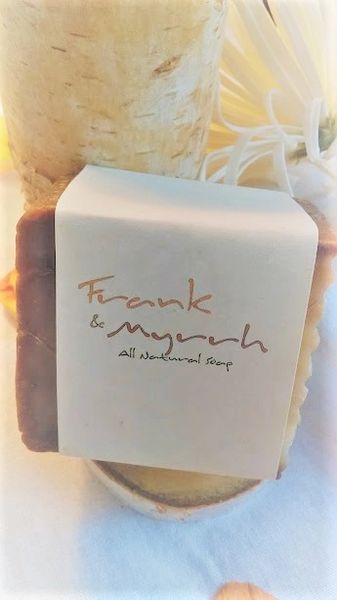 Frankincense and Myrrh Soap  natural refinery,restorative,essential oils,  plants,and herbs