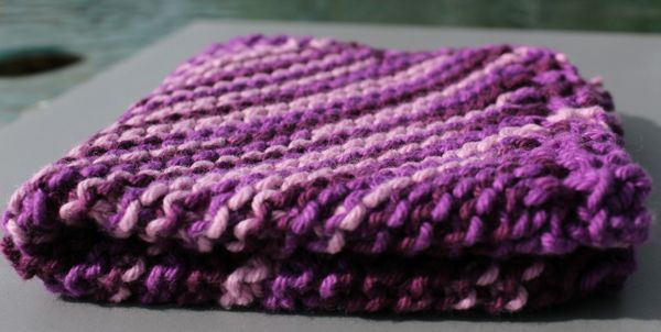 Multi Purple Cotton Dishcloth