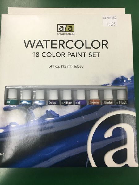 Watercolor Paint 18 Piece Set