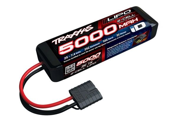 5000mAh 7.4V 2-cell 25C Power Cell Lipo Battery #2842X