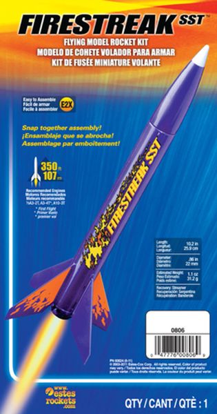 Firestreak Flying Model Rocket Kit for Beginners #806