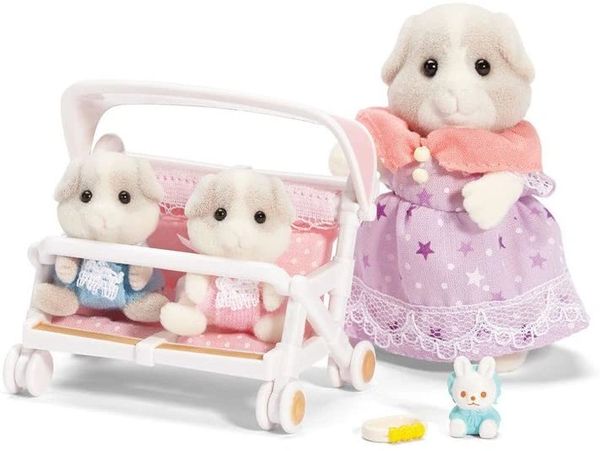 Calico Critters Patty & Paden's Double Stroller Set CC2625