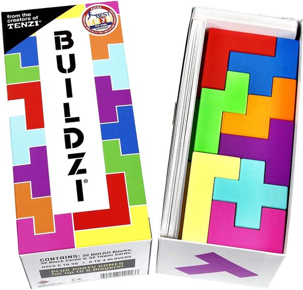 Buildzi by Tenzi The Fast Stacking Building Block Game Hobby Bench