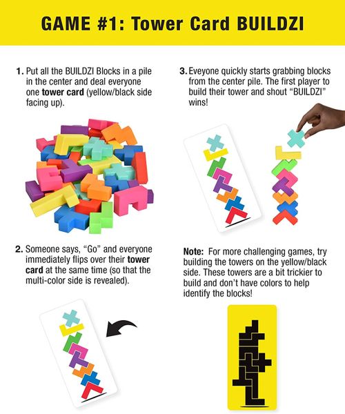 Buildzi by Tenzi - The Fast Stacking Building Block Game | Hobby Bench ...