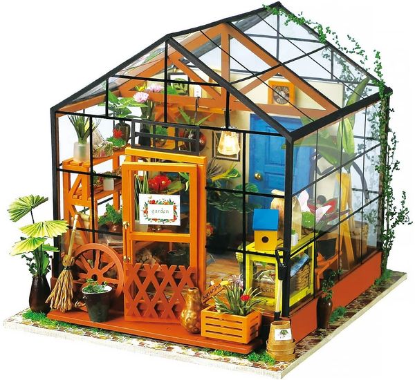 Rolife Dollhouse DIY Miniature Room Kit-Handmade Green House