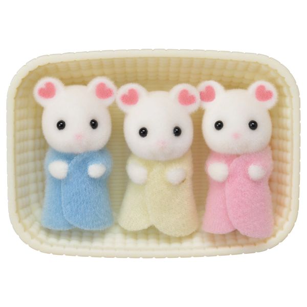 Marshmallow Mouse Triplets Calico Critters #CC1806