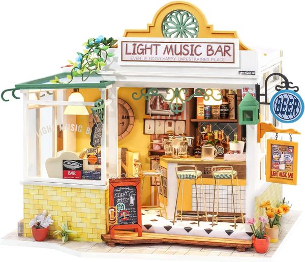 Rolife Light Music Bar Miniature House Kit DG147