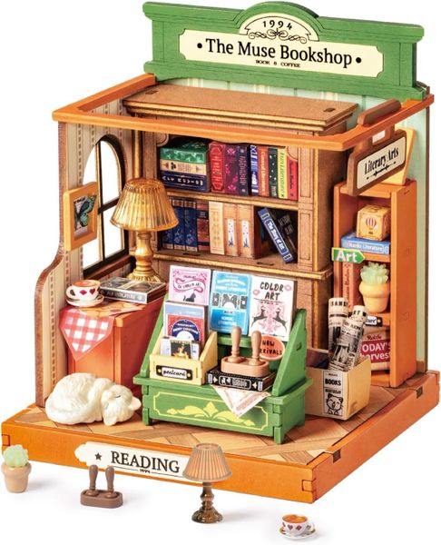 Rolife The Muse Bookshop Miniature House Kit DS040