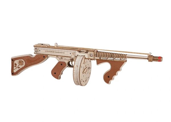 ROKR Thompson Submachine Toy Gun 3D Wooden Puzzle LQB01