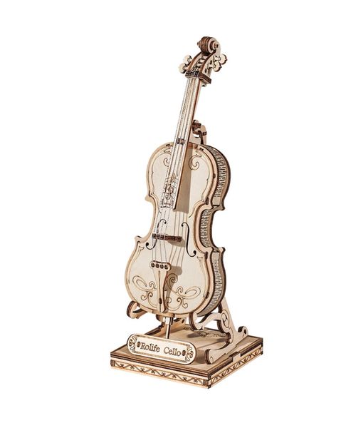 Rolife Cello Kit 3D Wooden Puzzle TG411