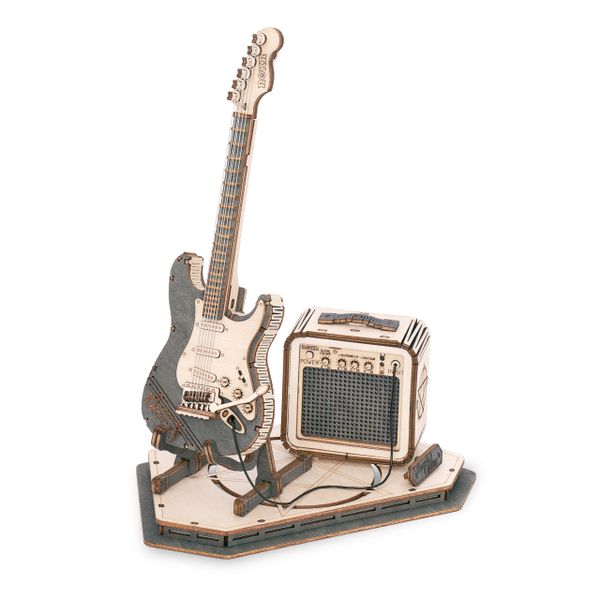 ROKR Electric Guitar Model 3D Wooden Puzzle TG605K