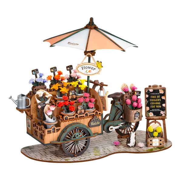 Rolife Blossom Cart - 3D Wooden Puzzle Kit TGS03