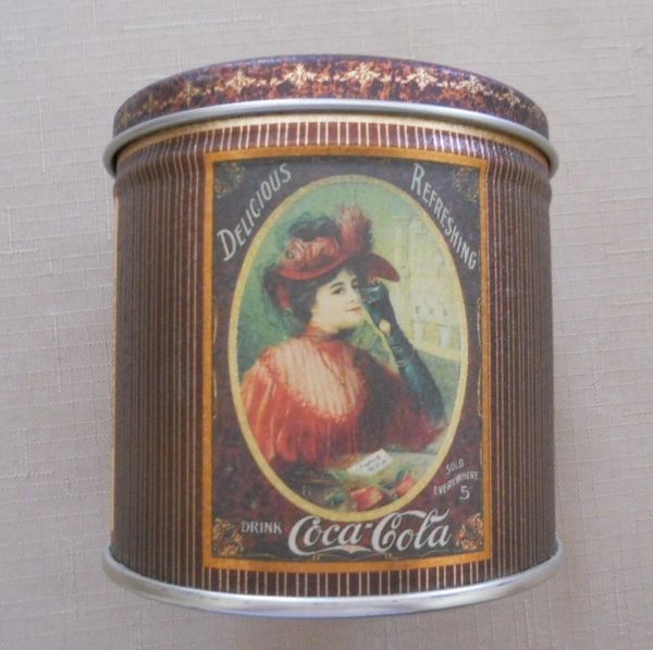 Coca-Cola 1990 Tin Canister
