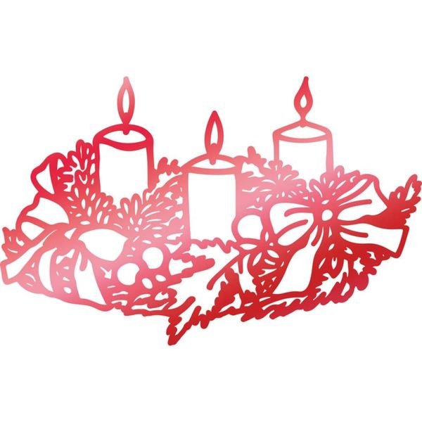 Hotfoil Stamp Couture Creations Wreathed Candles