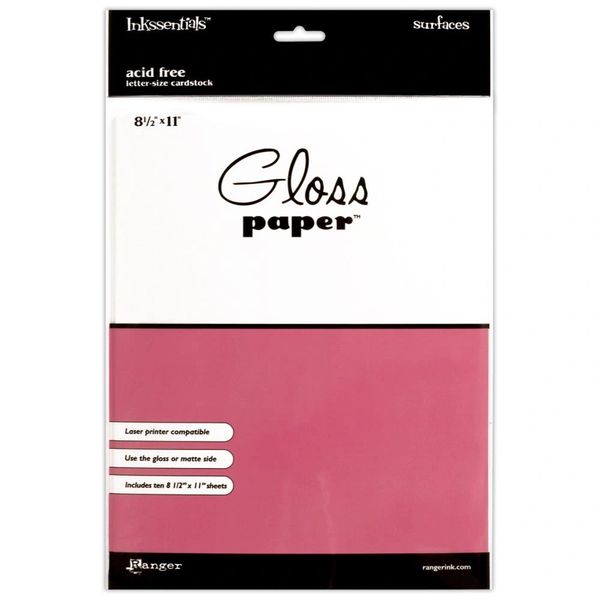 Inkssentials Gloss Paper 8.5"X11" 10/Pkg