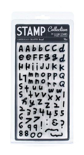 American Crafts-Rue Clear Alphabet Stamp Set