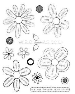 Kaisercraft-Clear Stamps Flowers