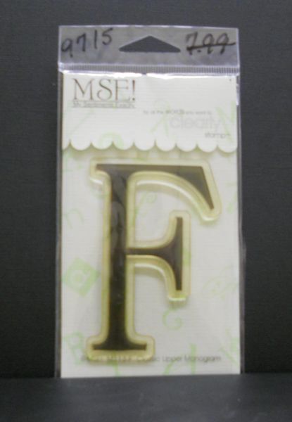 MSE-Classic Upper Monogram Stamp Letter F