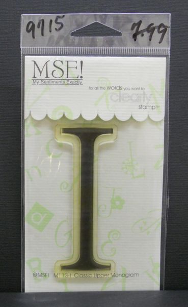 MSE-Classic Upper Monogram Stamp Letter I