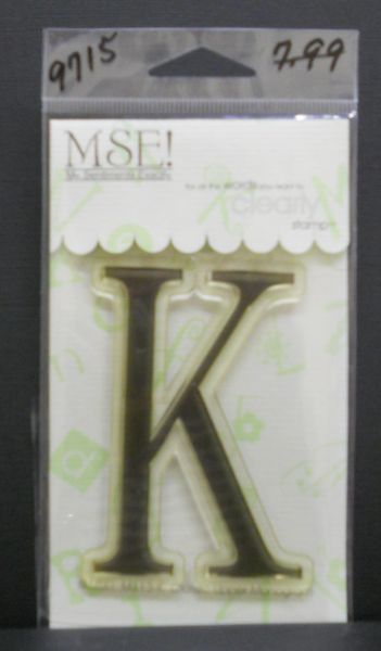 MSE-Classic Upper Monogram Stamp Letter K