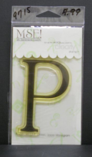 MSE-Classic Upper Monogram Stamp Letter P