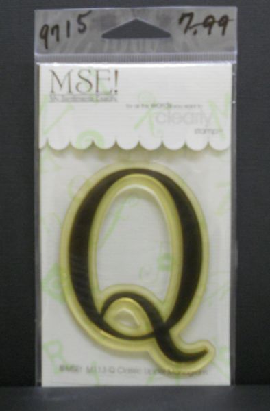 MSE-Classic Upper Monogram Stamp Letter Q