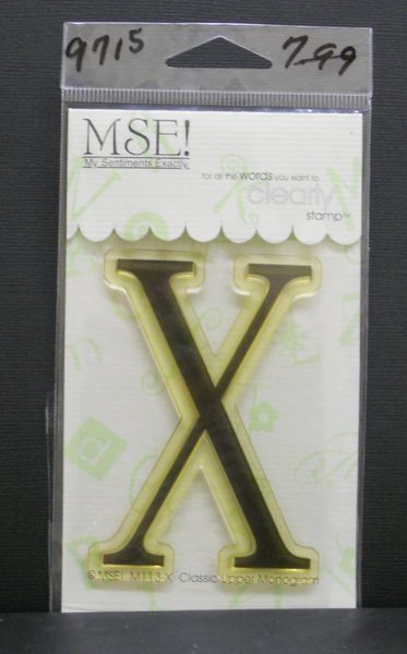 MSE-Classic Upper Monogram Stamp Letter X