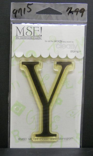 MSE-Classic Upper Monogram Stamp Letter Y