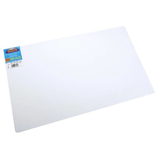 Foam Sheet 12"X18" 2mm Thick-White