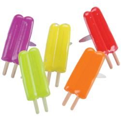 Ice Pops-Eyelet Outlet Shape Brads 12/Pkg