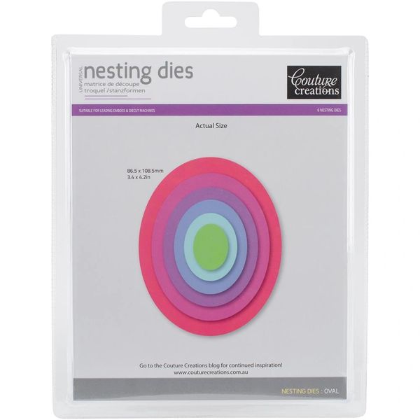 Couture Creations Nesting Dies-Oval