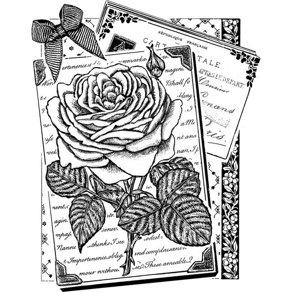 Crafty Individuals Unmounted Rubber Stamp -Rambling Rose