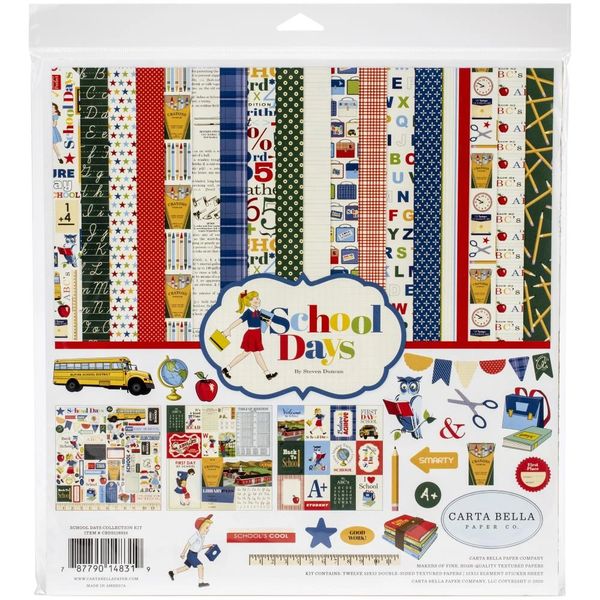 Carta Bella Collection Kit 12"X12"-School Days