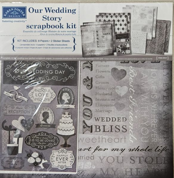 Karen Foster Design Our Wedding Story Scrapbook Kit